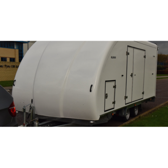 Woodford RL 6000 - Lukket trailer - 3.500 kg - Smal model - 2 aksler